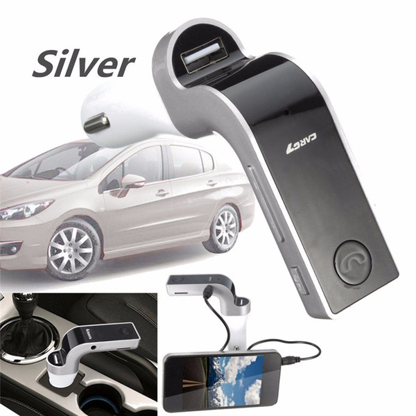 G7 Bluetooth Car Kit Handsfree FM Transmitter Radio MP3 Player USB Charger & AUX TF Cards Slots Wireless Universal With Retail Package