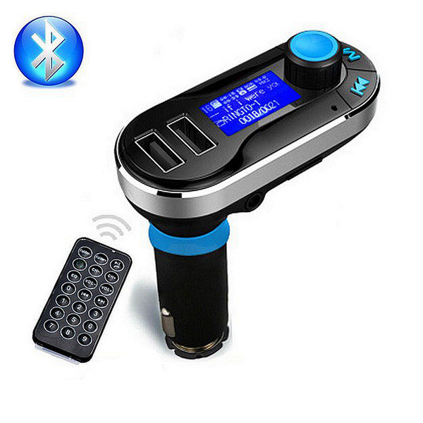 Bluetooth FM Transmitter Wireless Receiver Hands free Car Kit Radio Adapter MP3 Player Dual USB Car Charger SD Card USB Disk for Smartphone