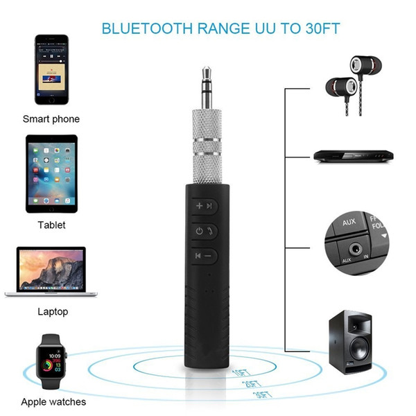 Bluetooth Audio Receiver Adapter Wireless Aux Receiver Handsfree 3.5mm Jack Hands-free Car Kit for iPhone 8 8plus X Samsung S8 S9 Note 8