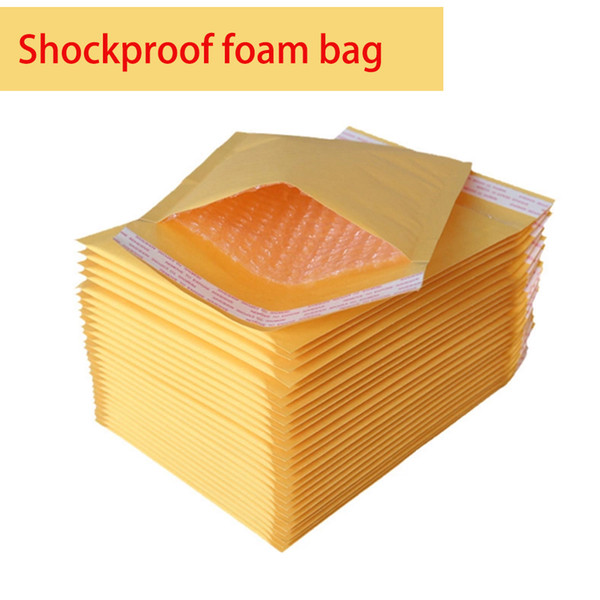 For the fragile items mobile phone digital flat explosion-proof kraft paper bubble bag