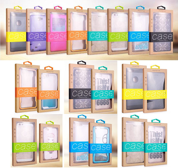 Colorful Design Luxury PVC Window Packaging Retail Package Hard Paper Box for Cell Phone Case Gift Pack Accessories