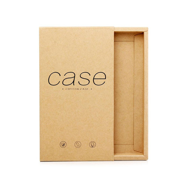 Kraft Drawer Paper Box Gift for Phone Case Package phone Shell BOXES Packing Box for iPhone 6 7 8 Plus X XS Retail Packaging Custom LOGO