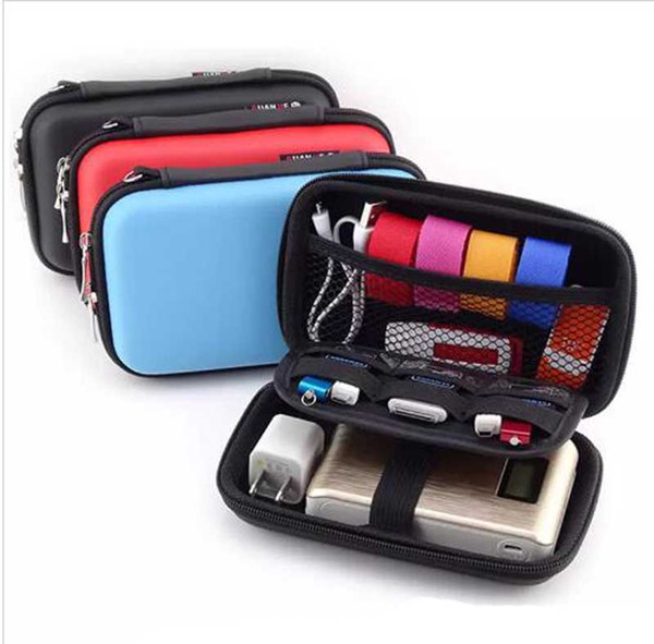 Portable Phone Charger External Battery Pack Earphone Tidy Bag Weatherproof Pouch Universal Travel Case for Power Bank Smartphone Free