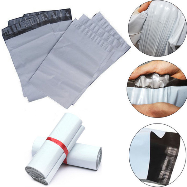 17cm*30cm 2.5 Mil Poly Mailers Self Sealing Shipping Envelopes Plastic Bags 100 Pcs/Pack High Quality Epacket Shipping