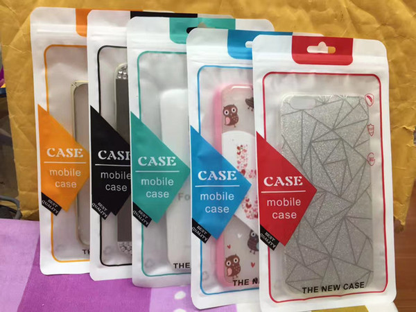 High Quality Colorful Zip Lock PVC Gift Bags Retail Bag Cellphone Case Plastic Zipper OPP Bags