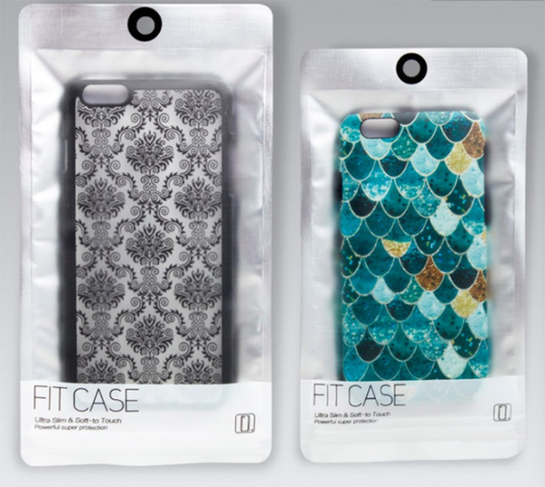Plastic Zipper Grind arenaceous Silver Retail Packaging Bag Cell Phone Case For iphone 6s 4.7/5.5 Samsung S5 S6 Note 4