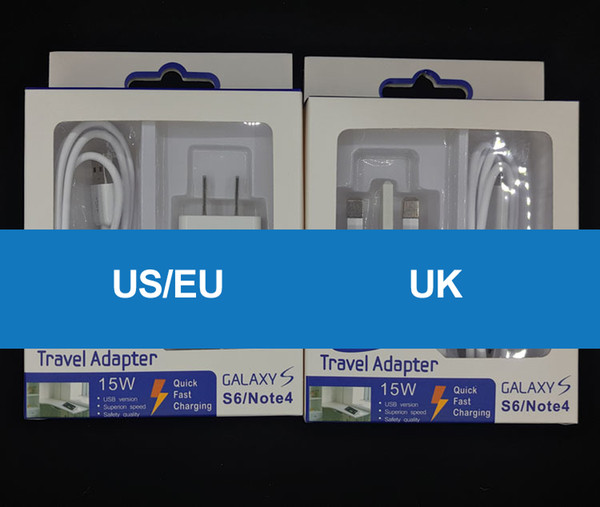 Hot selling gift box packing box paper package for samsung usb wall charger s5 s6 note5 retail box free shipping