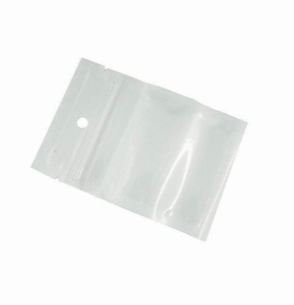 ZipLock White Clear Plastic Packaging Retail Display Hanging Bags Wholesale