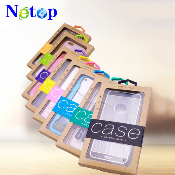 Netop Colorful Personality Design Luxury PVC Window Packaging Retail Package Paper Box for Cell Phone Case Gift Pack Accessories