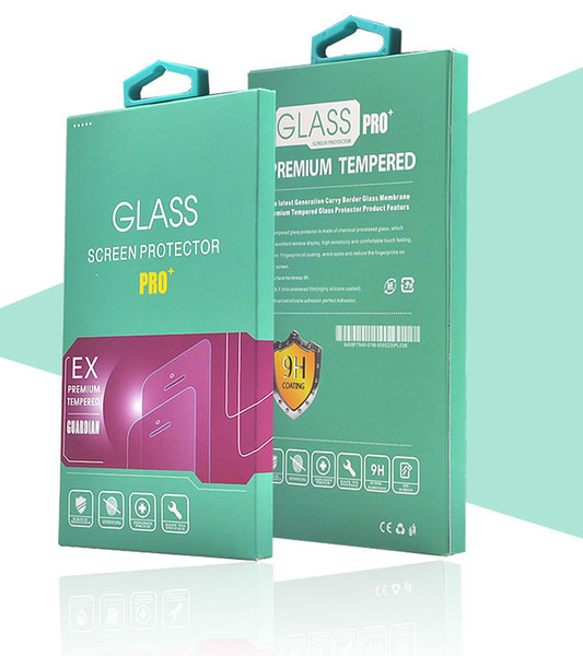 Tempered glass membrane with hooks paper packaging Apple Samsung universal mobile phone security film packaging stock grant