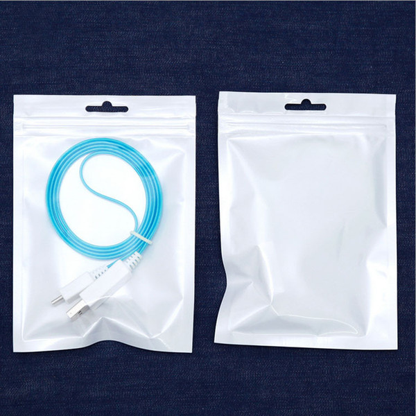 NEW Best Clear white pearl Plastic Poly OPP packing zipper Zip lock Retail Packages Jewelry food PVC plastic bag many size available