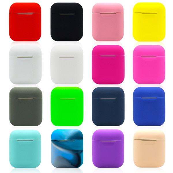 2019 For Apple Airpods Silicone Case Soft TPU Ultra Thin Protector Cover Sleeve Pouch for Airpods Earphone Case