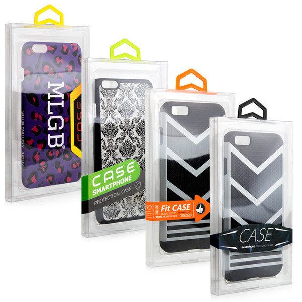 300pcs Fashion Blister PVC Plastic Clear Retail Packaging Custom Logo Packing Box For PHONE 6 4.7 5.5 Mobile Phone Case STY017