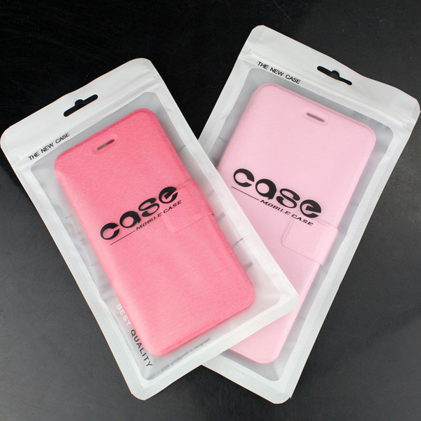 White Zip lock Mobile phone accessories case earphone shopping packing bag OPP PP PVC Poly plastic packaging bag