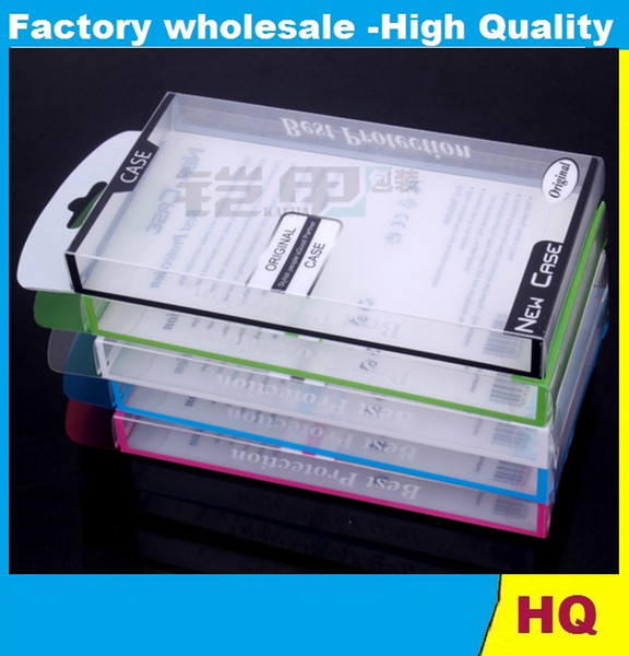 Universal Mobile Phone Case Package PVC Transparent Clear Plastic Retail Packaging Box for iphone4/5/Samsung/HTC Cell Phone