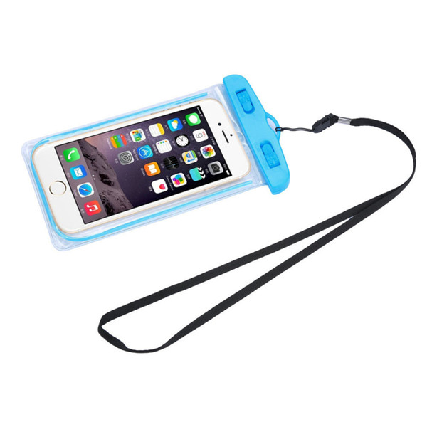 New Clear Travel Swimming Waterproof Pouch Dry Bag Case Cover for 5.5 inch Cell Phone for Iphone 4 4S 5 5S 6 6S Plus Suppion