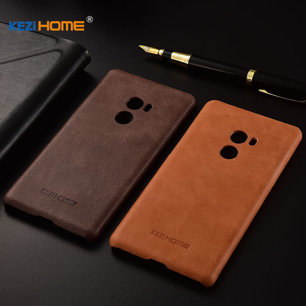 for Xiaomi Mi Mix 2 Mix2 case KEZiHOME Frosted Genuine Leather Hard Back Cover capa For Xiaomi Mix 2 5.99'' Phone cases