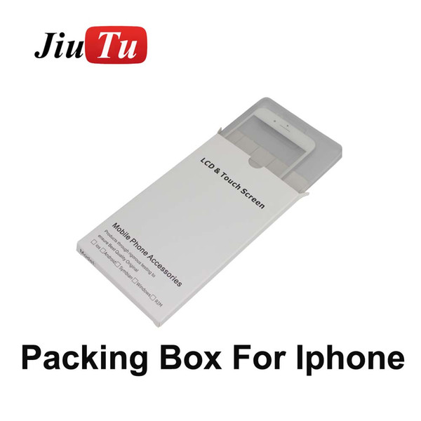 White Paper Box + EVA Filler Case for iPhone 5G 6G 6Plus 7G 7Plus 8 8Plus LCD Screen Full Set Protective Packing Package JiuTu