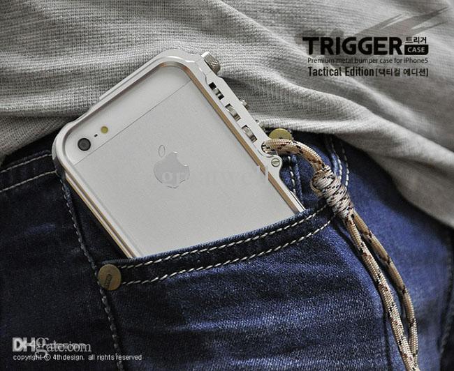 Quality M2 4th design Trigger case Aluminum Bumper Case For iPhone 4 4S 5 5S iphone X 8 7 6 6S Plus Dirt-resistant