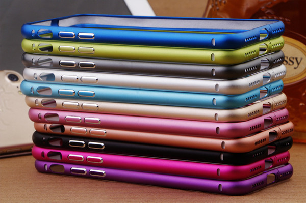 Luxury Aluminum Metal Hard Case Ultra Thin Slim Frame Bumper For iPhone 8 7 Plus 6 6S 5 5S Samsung S6 S5 S4 Note 4 3 Free Shipping