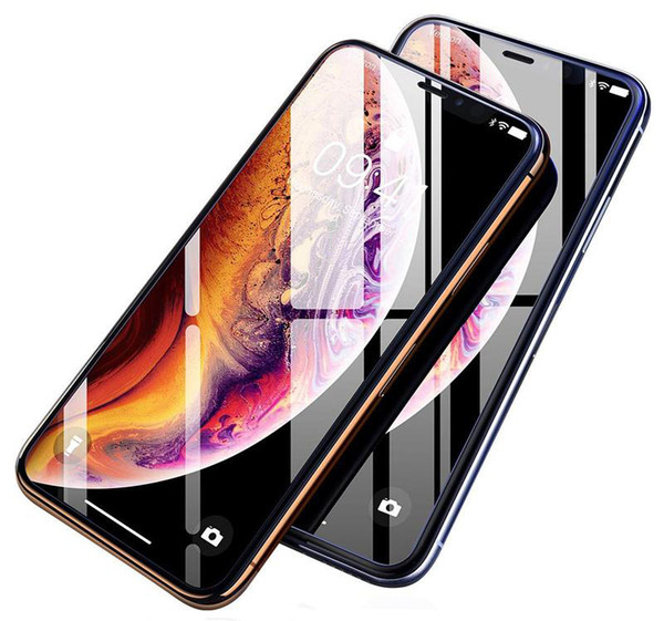 10D Tempered Glass for Iphone XS Max XR 8 7 Plus Tempered Glass 10D Full Cover Screen Protector Edge to Edge Protection