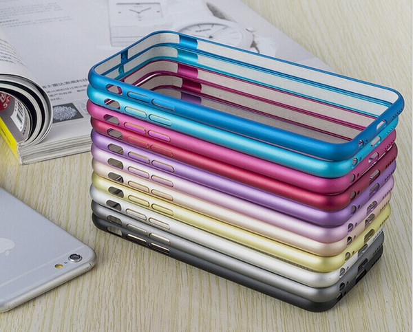 for iphone6S 6 Plus 5S SE Aluminum metal bumpers for Galaxy S7 S6 S5 Note3 Colorful Aluminum metal Slim Frame bumpers case