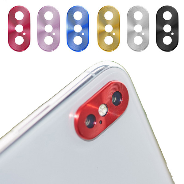 Camera Lens Frame Metal Protective Cap for iPhone X 10 iPhoneX Rear Case Phone Circle Cover Aluminum Alloy