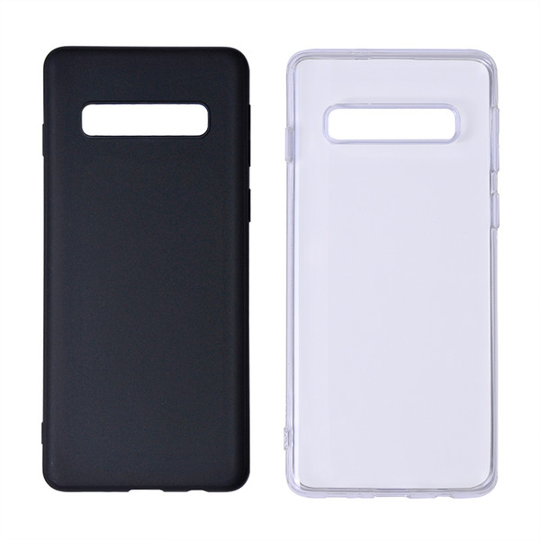 Top quality transparant TPU shell cover black white phone case bayer 2407 material for new Samsung Galaxy S10 2019 device