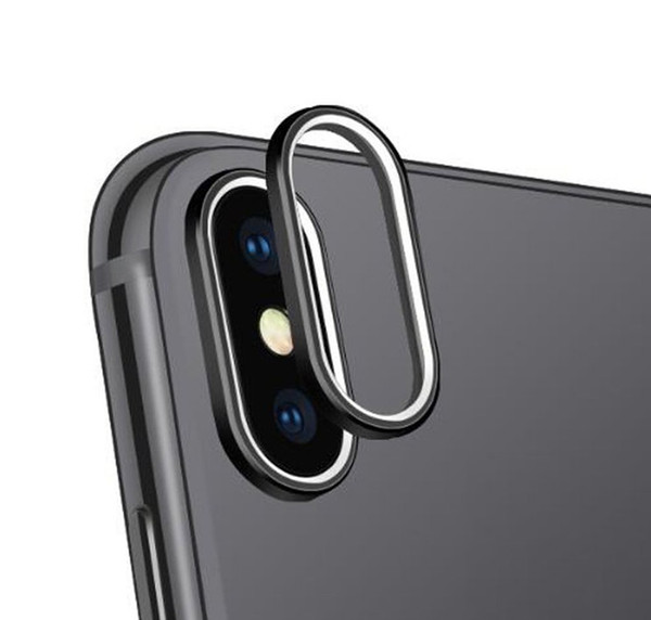 Camera Lens Protector Plating Aluminum for iPhone X Cameral Case Cover Ring Black