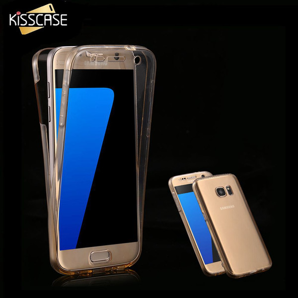 Clear Case for Samsung Galaxy S7 S6 Case Transparent 360 Protective Phone Cover