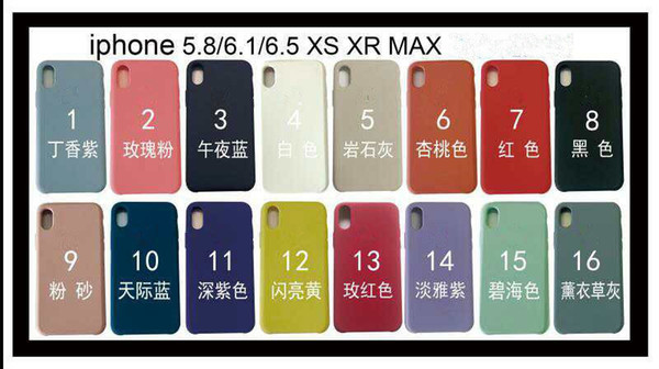 Original Silicone Case for iPhone XR XS MAX 5.8 6.1 6.5 inch For iPhone 5 6 6s 7 8 plus and official Phone Cover with logo and packing box