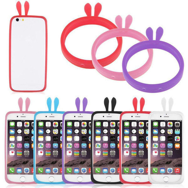 Universal silicone cell mobile phone border Fluorescent Bumper protection cover luminous silicon bracelet Case for iphone for Samsung sony