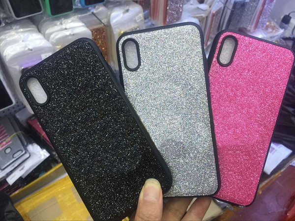 2018 Love Phone Cover Fashion Design Glitter 3D Embroidery Phone Case top quality DHL Free shipping