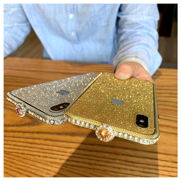 Luxury Bling Diamond Bumper For iPhone X XS MAX 8 7 Plus 6s Case Fashion Glitter Crystal Rhinestone Metal Frame Cover