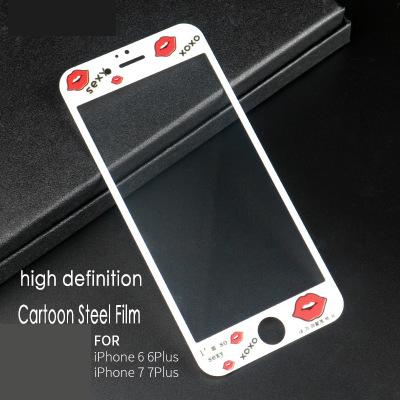 Nano Soft Edge Full Screen Cartoon Steel Film Applicable to Apple 3D Curved Surface Edge without Injury to Hands