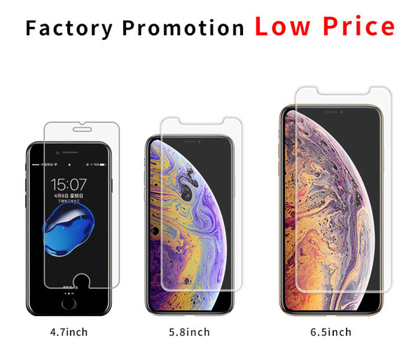 Wholesale Lowest Price Premium Anti Shock Tempered Glass Screen Protector For iPhone Cellphone