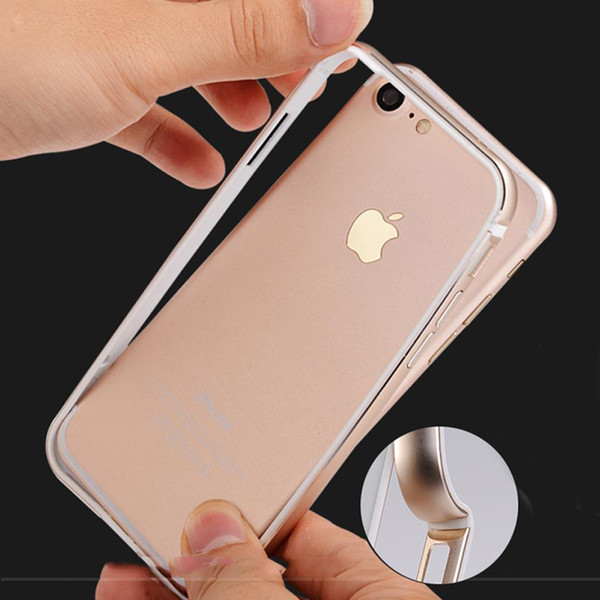 NEO Aluminum + Rubber Soft Bumper For iphone 7 Cover Silicone Frame On For iphone7 SE 5 5s SE 6 6s 7 8 X Plus Hybrid Phone Cases