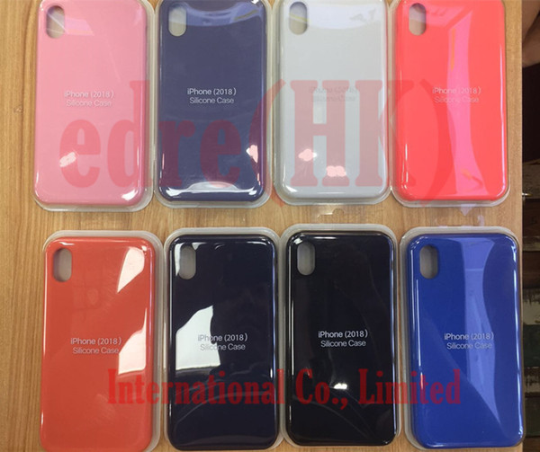 Original Silicone Case for iPhone XR XS MAX 5.8 6.1 6.5 inch For iPhone 5 6 6s 7 8 plus and official Phone Cover with logo and packing box