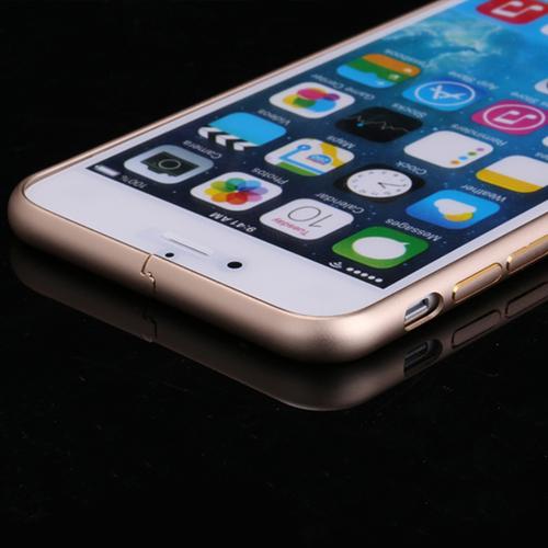 Luxury Arc Edge Plum Blossom buckle Aluminum Metal Bumper Alloy Protective Case Cover For iPhone 6 / 6 Plus 5s 5 4 4s