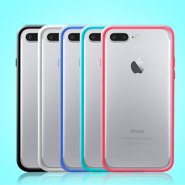 Original Silicone Hybrid Bumper For iphone 7 Case Soft Cover Skin Frame for Apple SE 5 5S 6 6s 7 8 Plus X Phone Cases