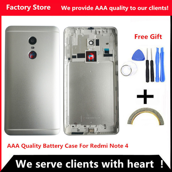 Battery Back Cover For Redmi Note 4 Battery Back Case For Redmi Note 4 Housing +Volume buttons + Power Buttons For HELIO X20