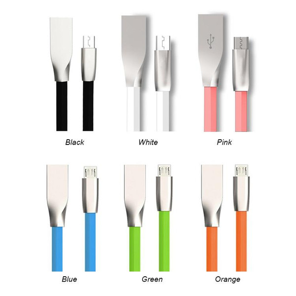 1M 3Ft 3D Zinc Alloy Rhombus Head TPE Micro USB Type-c Data Cable Cables Wires Sync Flat Noodle Charger Charging Cable Cords