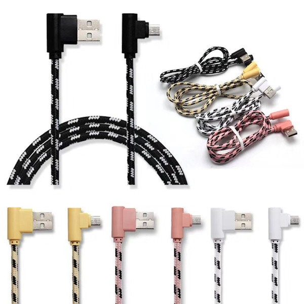 3FT 1m Nylon Metal Housing Braided Micro USB Cable 2A Durable Charging USB Type C Cable for iPX Xs MaxSamsung S8 Note8