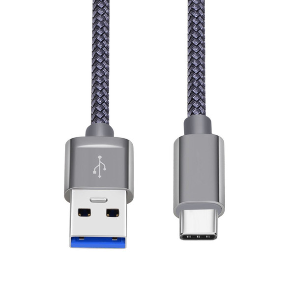 For Andrews mobile phone Nylon braid USB3.0 data cable Type-c phone charging cable 1M 2M 3M s8 note8