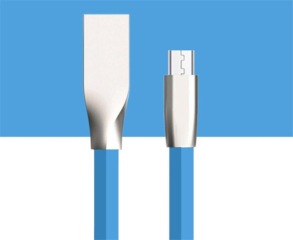 Zinc Alloy Aluminum Metal Diamond-shaped Rhombus 1M 3FT USB Cable Fast Charging USB Data Sync Cable Strong for Android