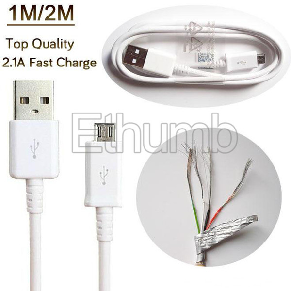 Micro USB cable Galaxy S4 USB cables 1M 3ft 2A fast charge usb charging cable for Samsung GALAXY Xiaomi Lenovo Sony smartphone