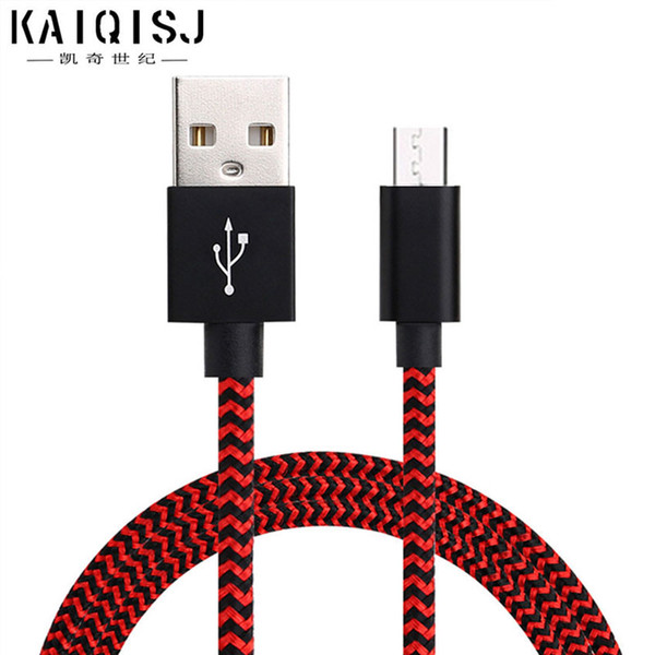 Mobile phone data cable usb fast charge nylon mixed for general Apple Android type-c fast charging line factory