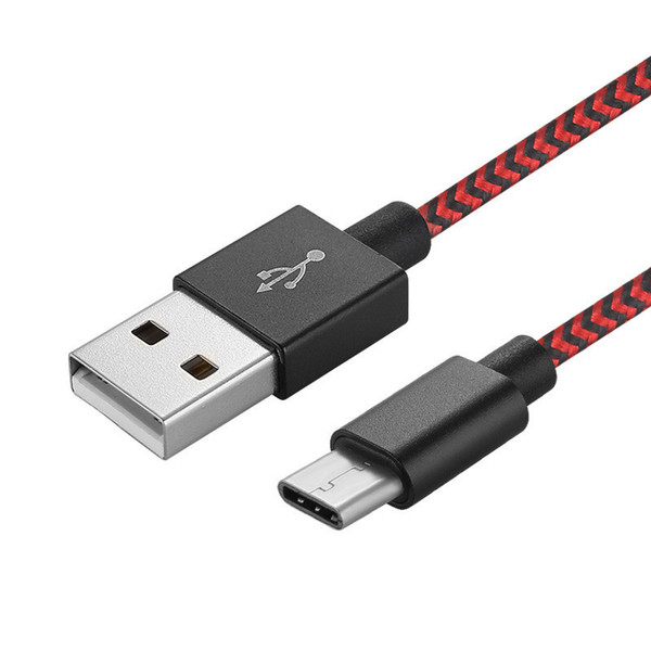 Mobile phone data cable usb fast charge for Apple Android type-c nylon Fast Charging Mobile Phone Android Adapter