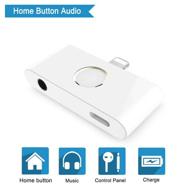 Home Button Audio Jack Adapter for iPhone XS Amazing Headphone Jack Adapter for iPhone X Top Selling with Europe Patent in 2019