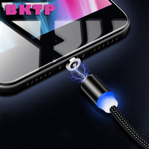 BKTP 360 Degree Magnet Charger Micro USB Cable For Xiaomi Samsung Android Mobile Phone Fast Charge Magnetic Microusb Cable